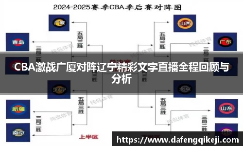 CBA激战广厦对阵辽宁精彩文字直播全程回顾与分析